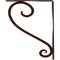 Ekena Millwork Edwards Wrought Iron Bracket, (Single center brace), Antiqued Copper 1 1/2"W x 10"D x 12"H BKTM01X10X12SEDACO - alternate 2